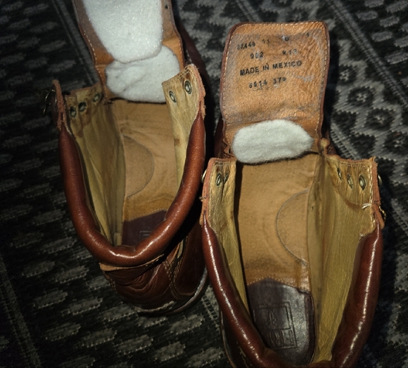 Frye Brown Leather Mens Boots - Picture 10 of 14